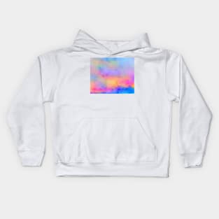 Rainbow sunset inspired tie dye Kids Hoodie